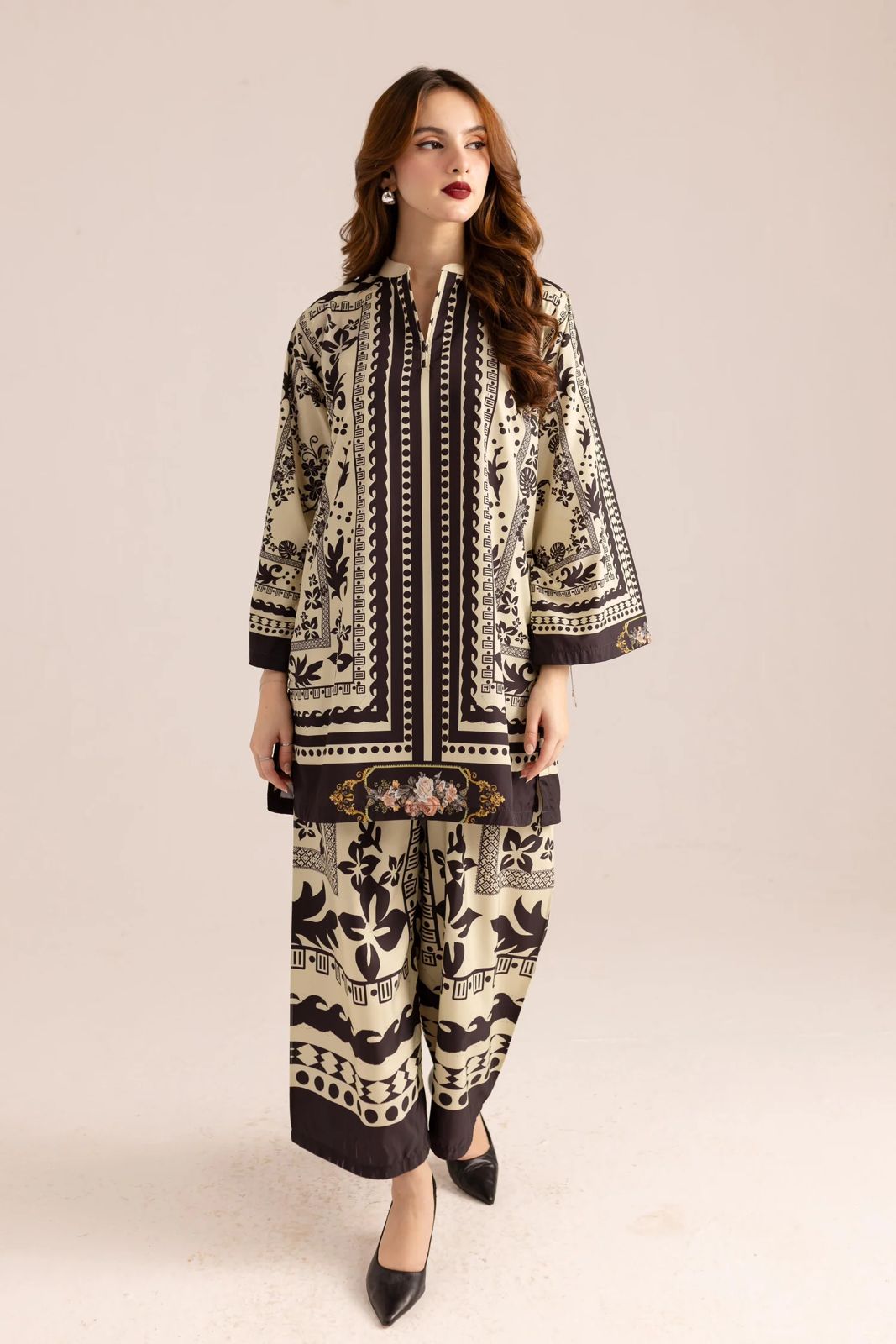 Stunnig printed stiched Shirt & Trouser  Women