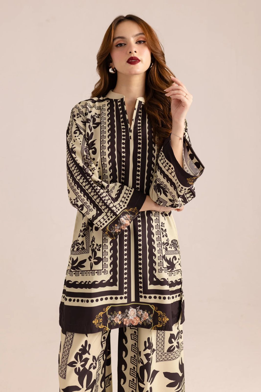 Stunnig printed stiched Shirt & Trouser  Women